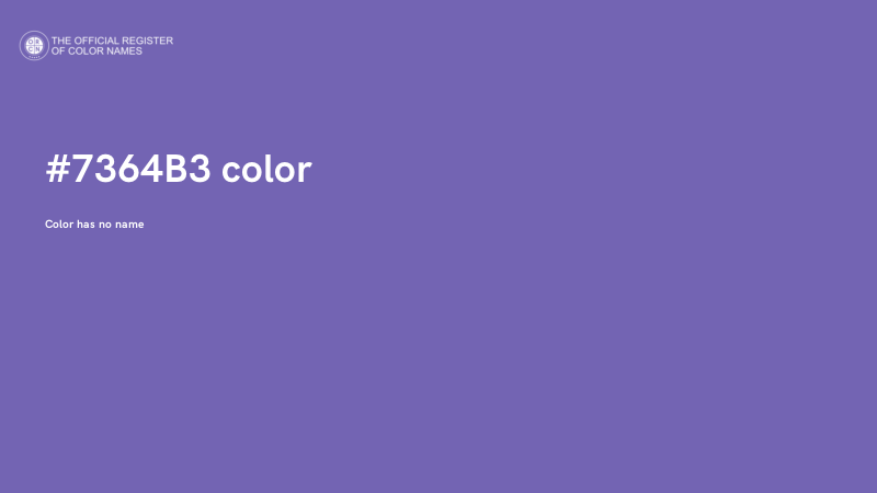 #7364B3 color image