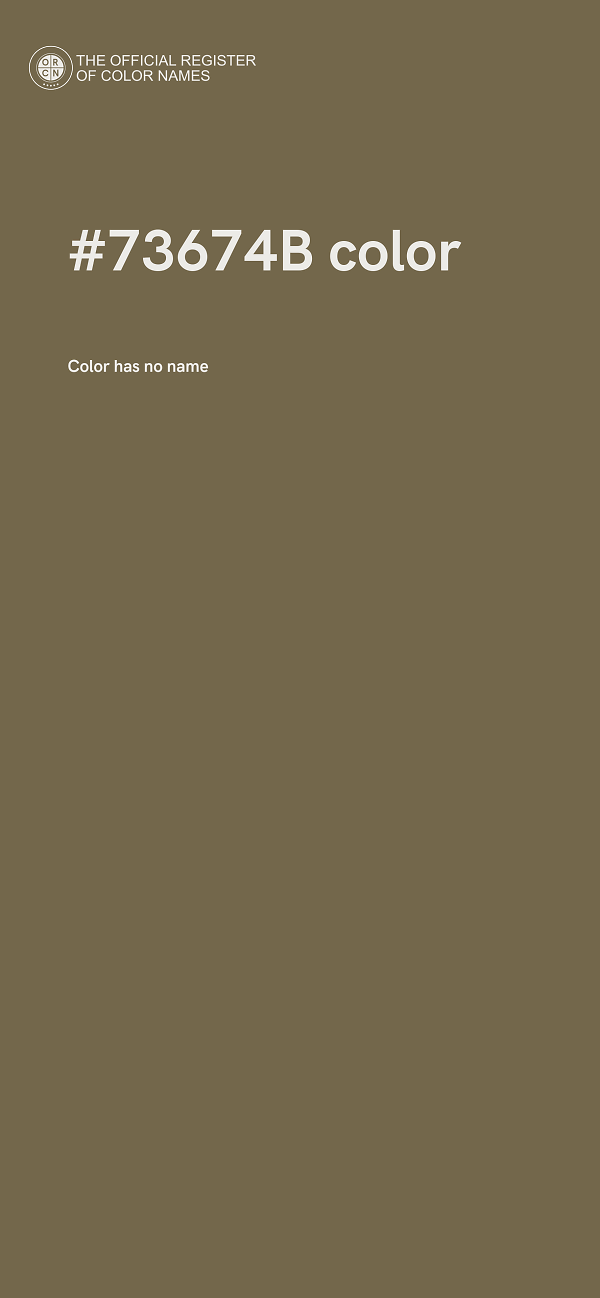 #73674B color image