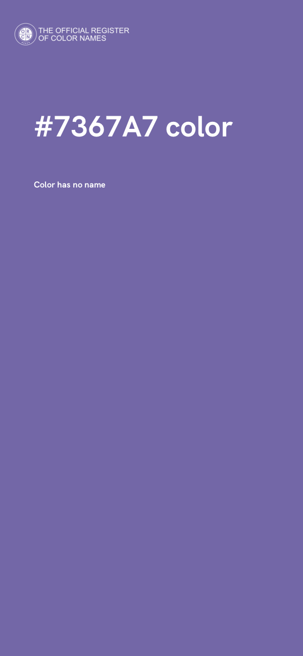 #7367A7 color image