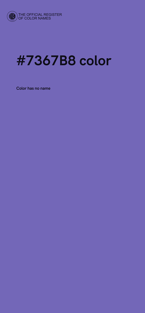 #7367B8 color image