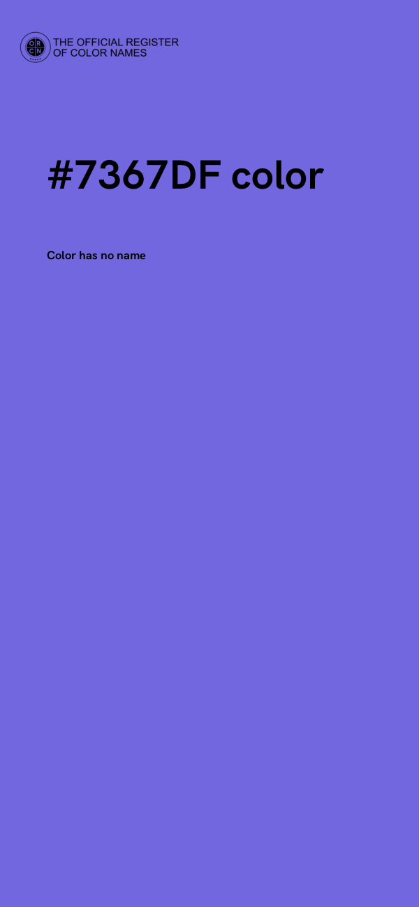 #7367DF color image
