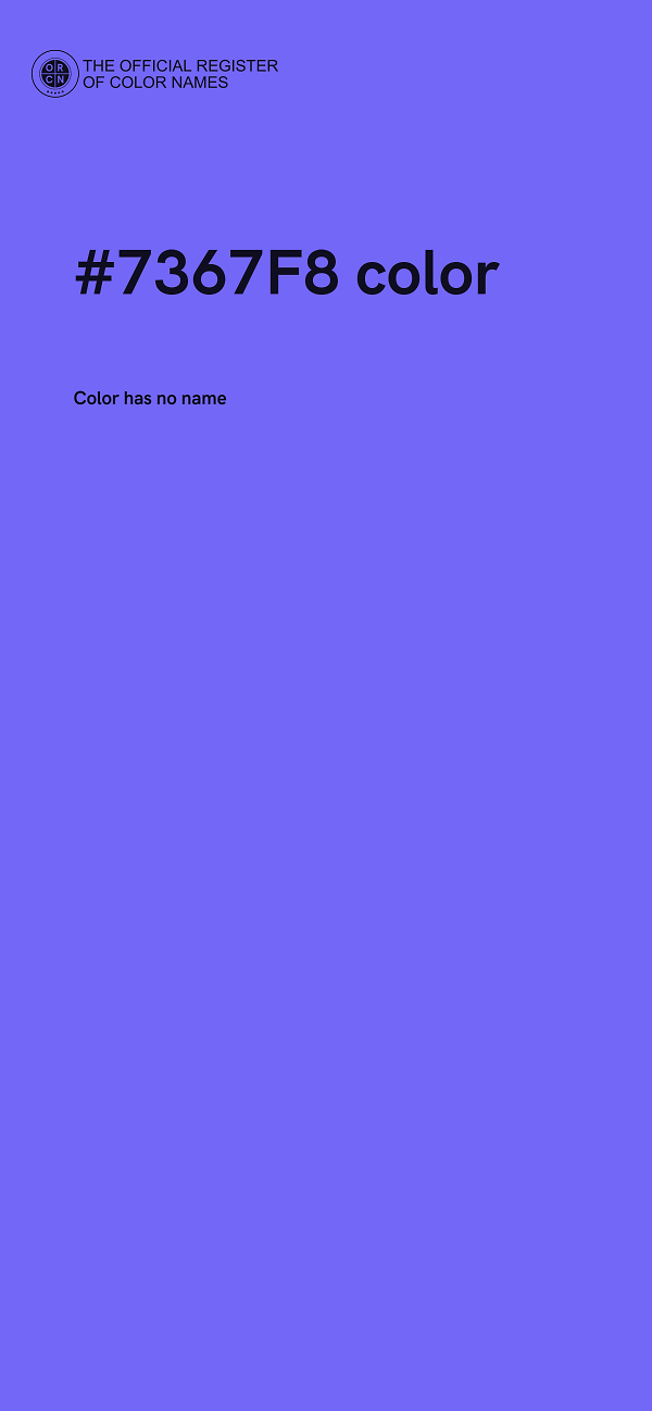 #7367F8 color image