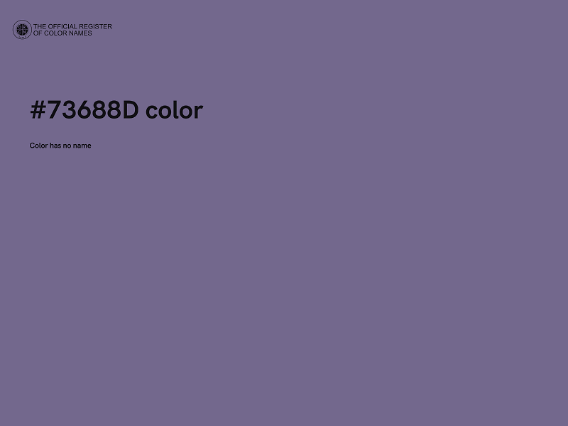 #73688D color image