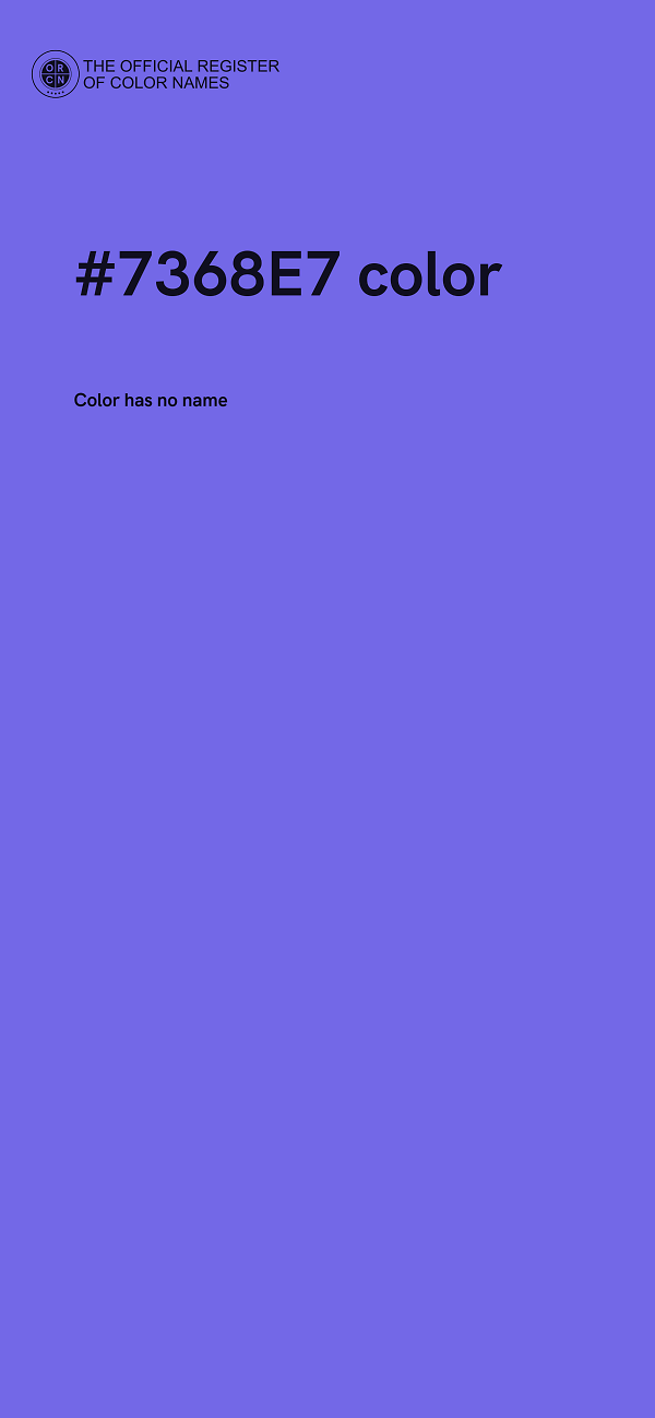 #7368E7 color image