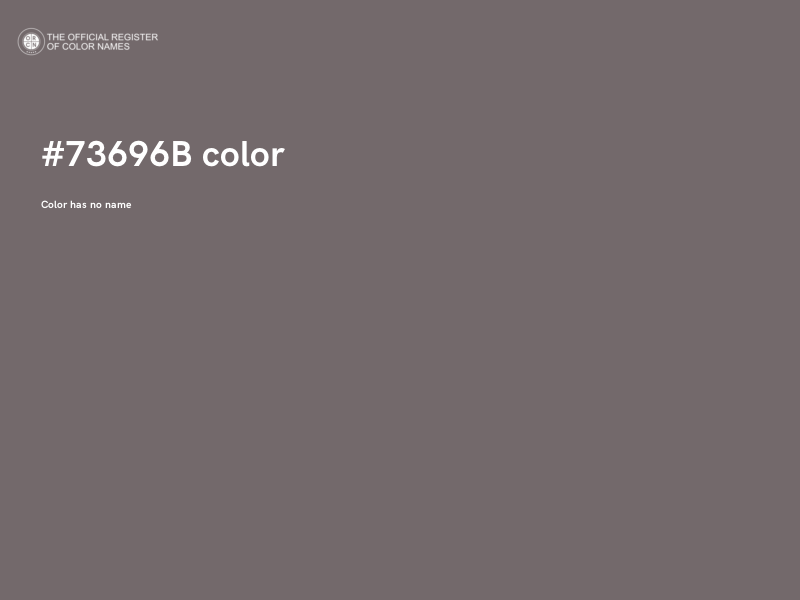 #73696B color image