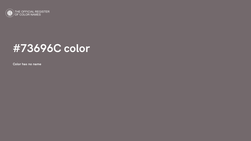 #73696C color image