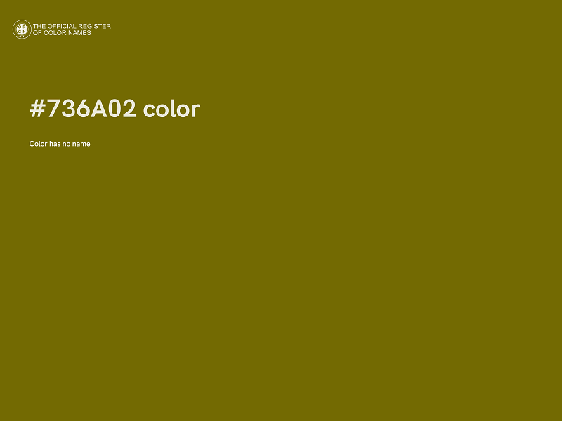 #736A02 color image