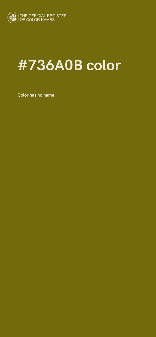 #736A0B color image