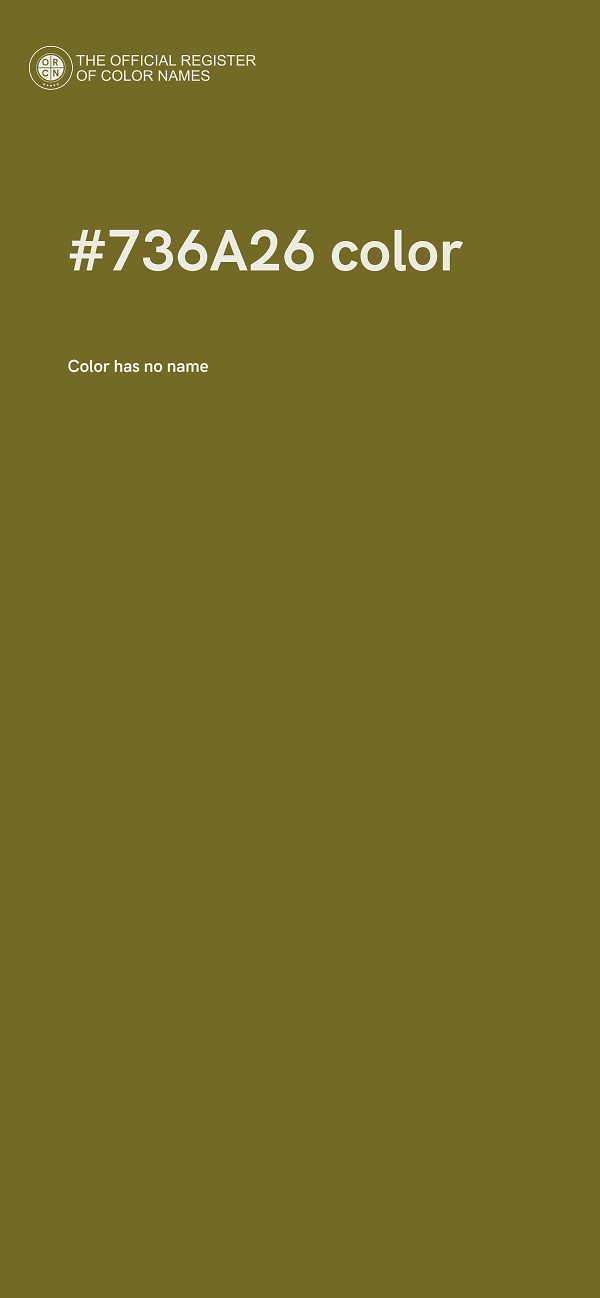 #736A26 color image