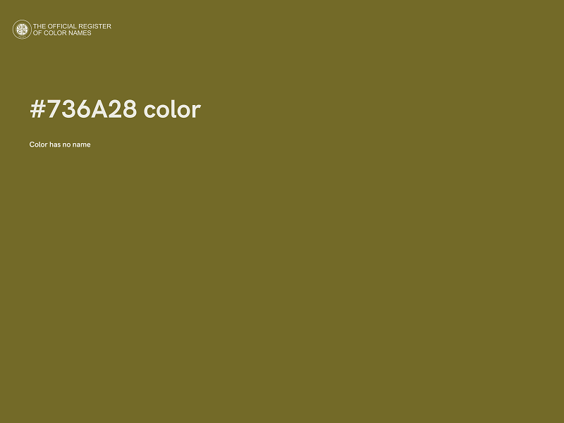#736A28 color image