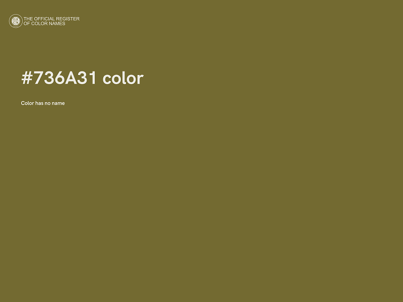 #736A31 color image