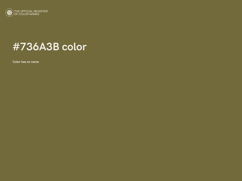 #736A3B color image