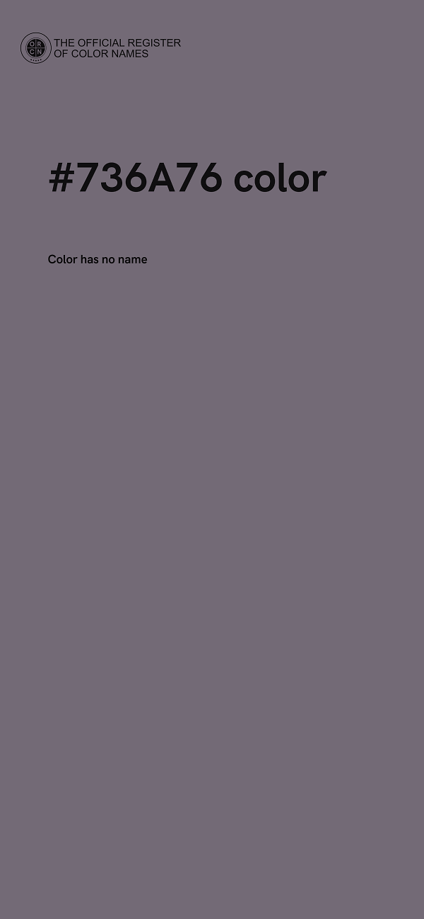 #736A76 color image