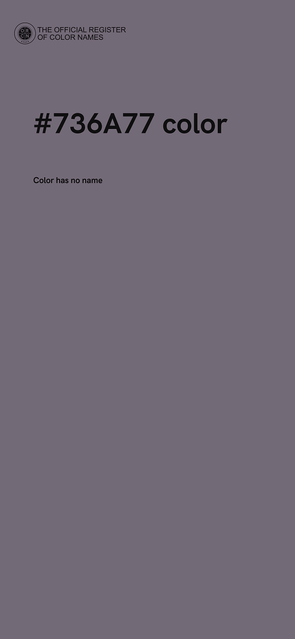 #736A77 color image