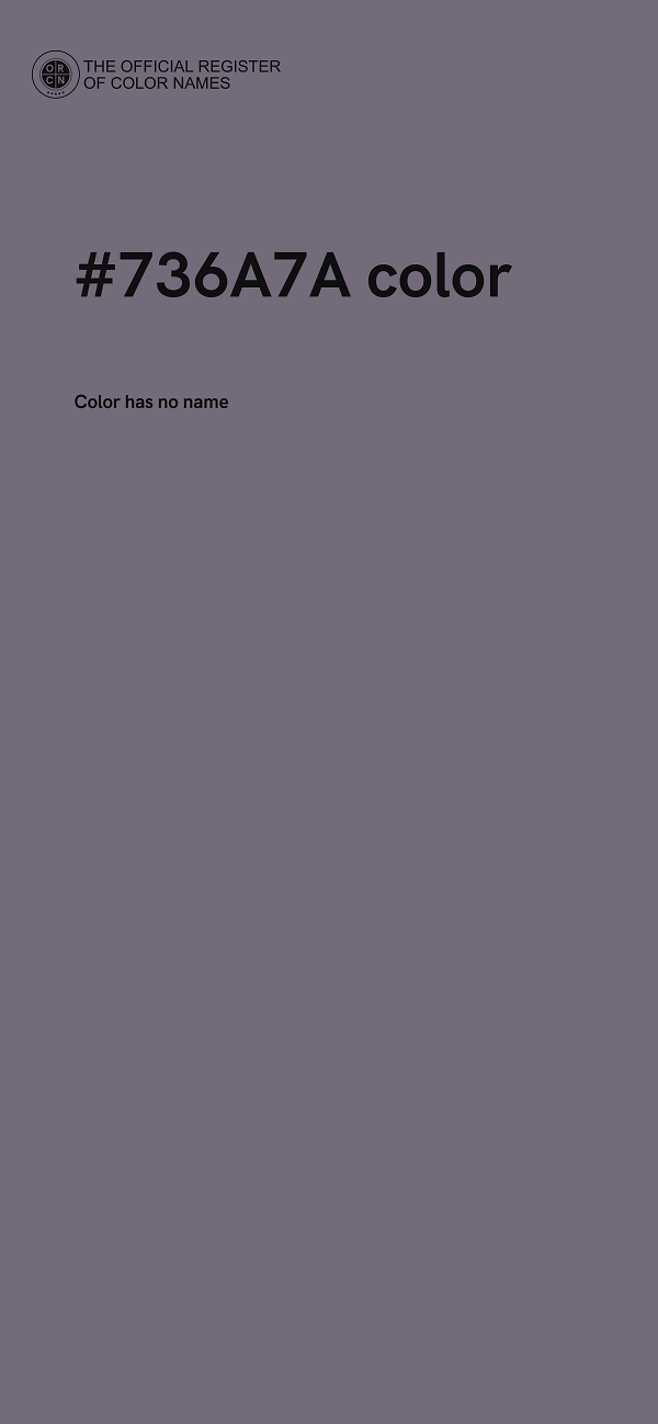 #736A7A color image