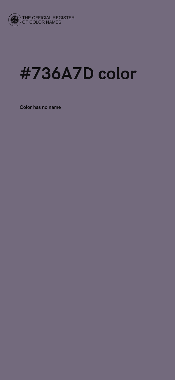 #736A7D color image