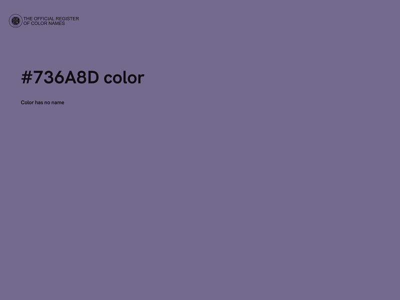 #736A8D color image