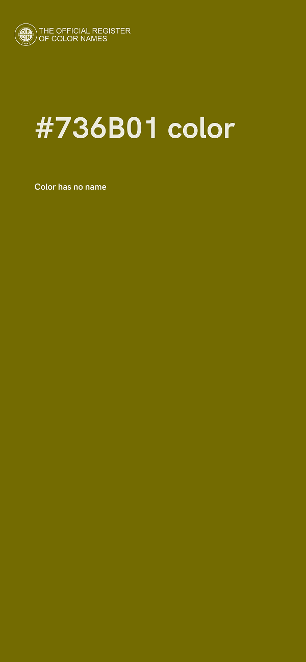 #736B01 color image