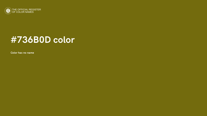 #736B0D color image