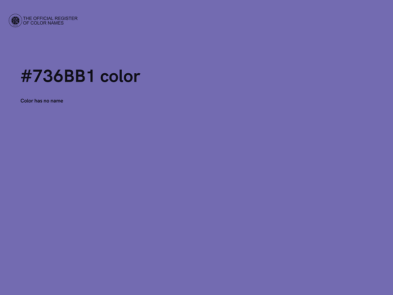 #736BB1 color image