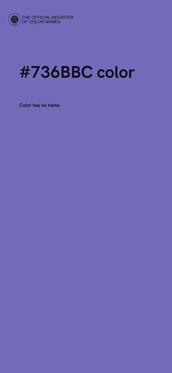 #736BBC color image