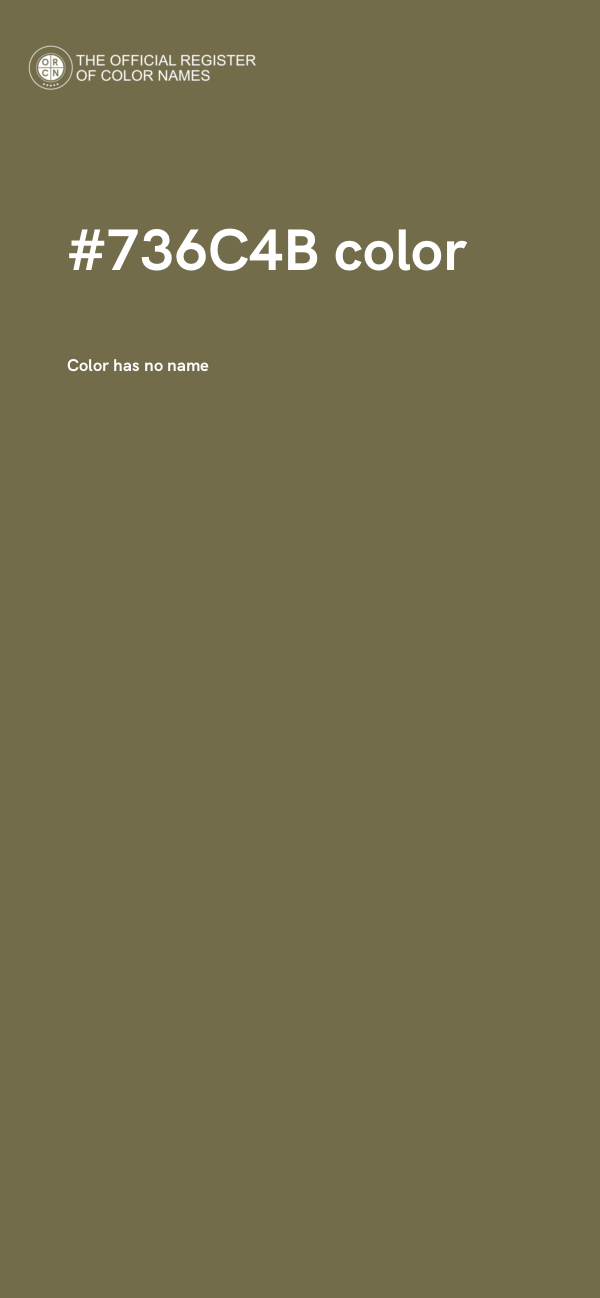 #736C4B color image