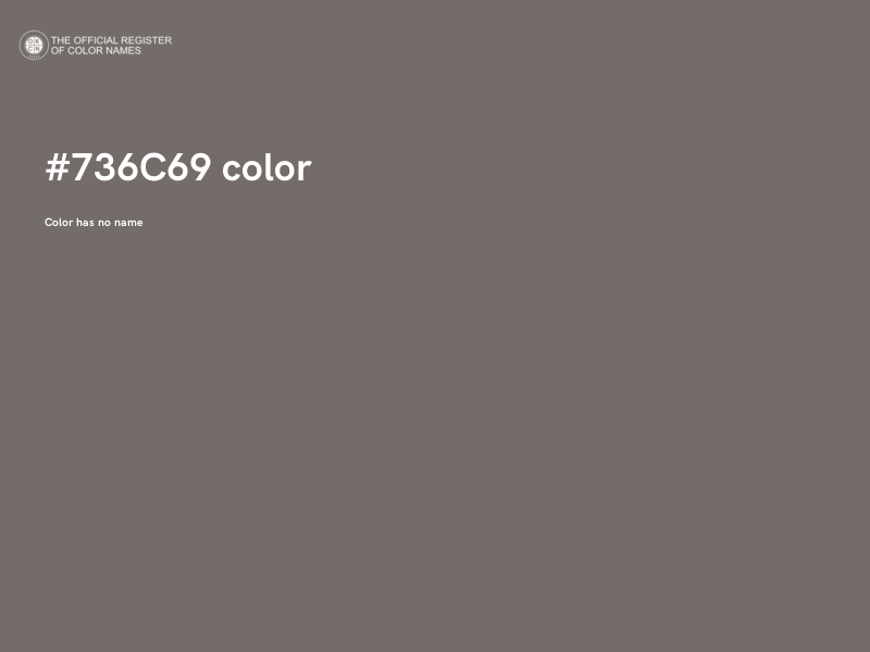 #736C69 color image