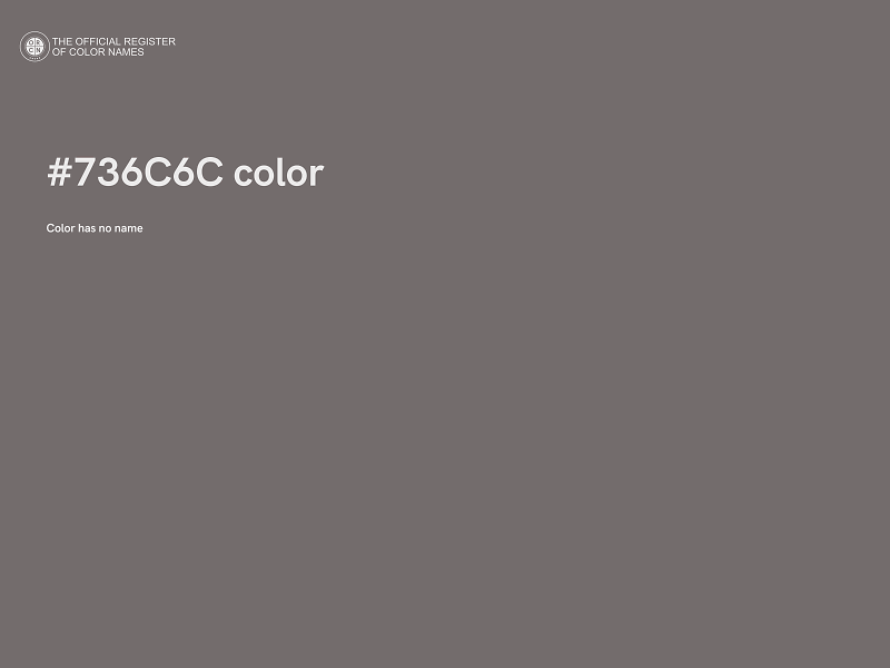#736C6C color image