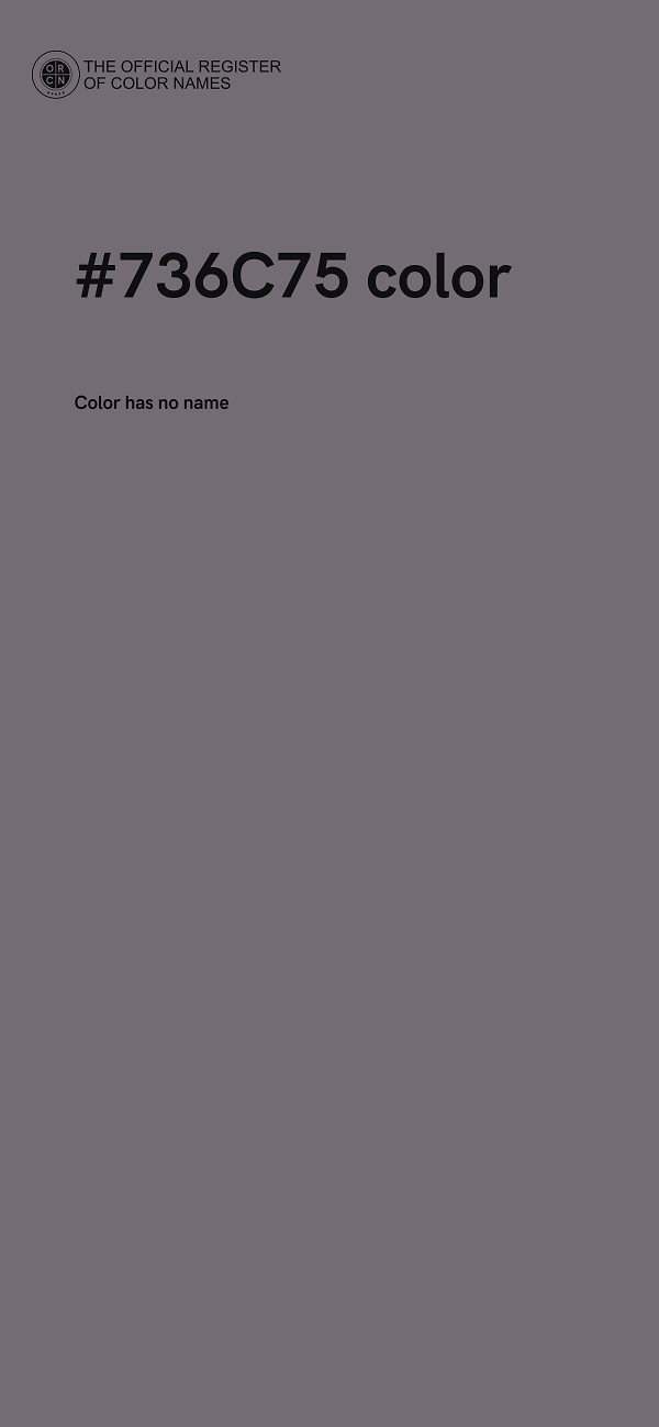 #736C75 color image