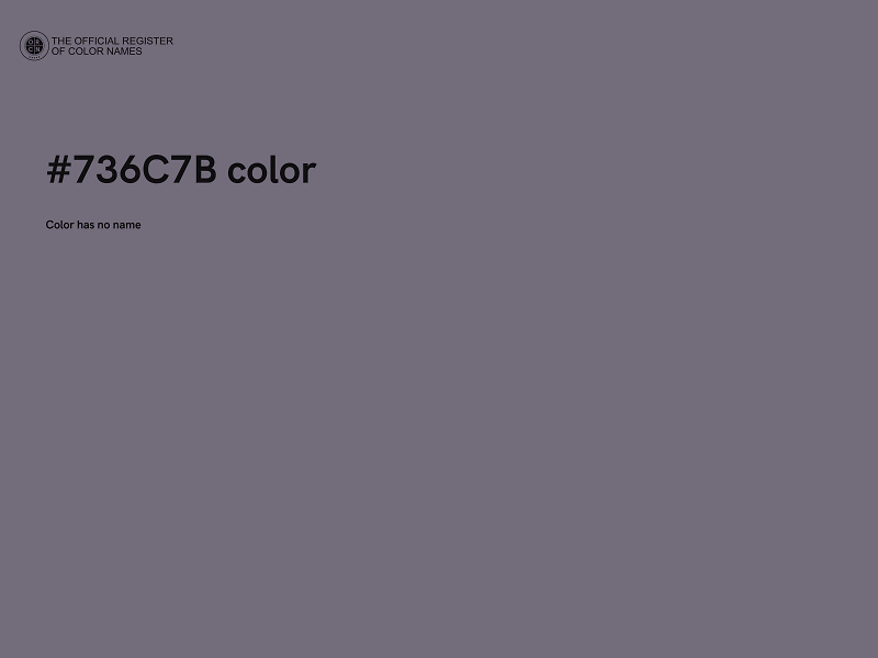 #736C7B color image