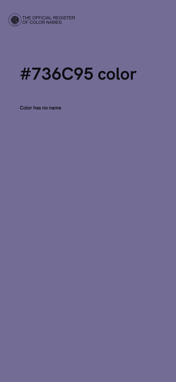 #736C95 color image