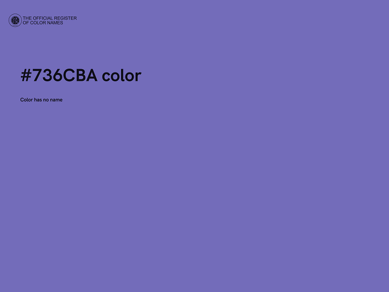 #736CBA color image