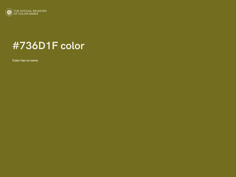 #736D1F color image