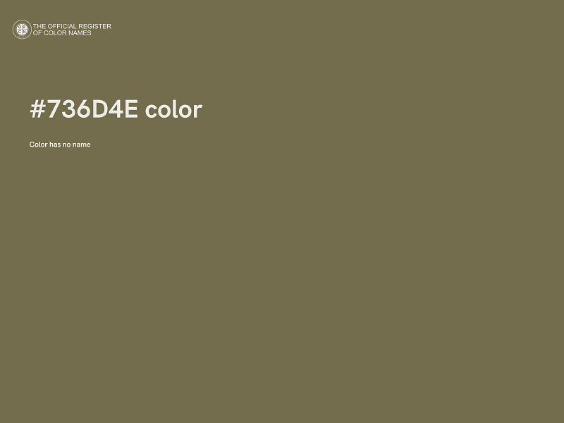#736D4E color image