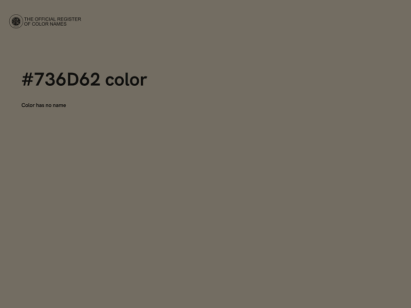 #736D62 color image