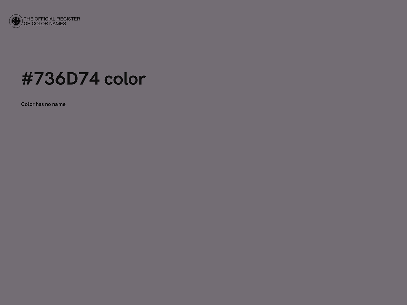#736D74 color image