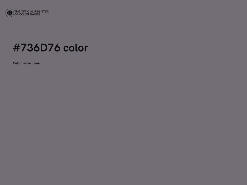 #736D76 color image