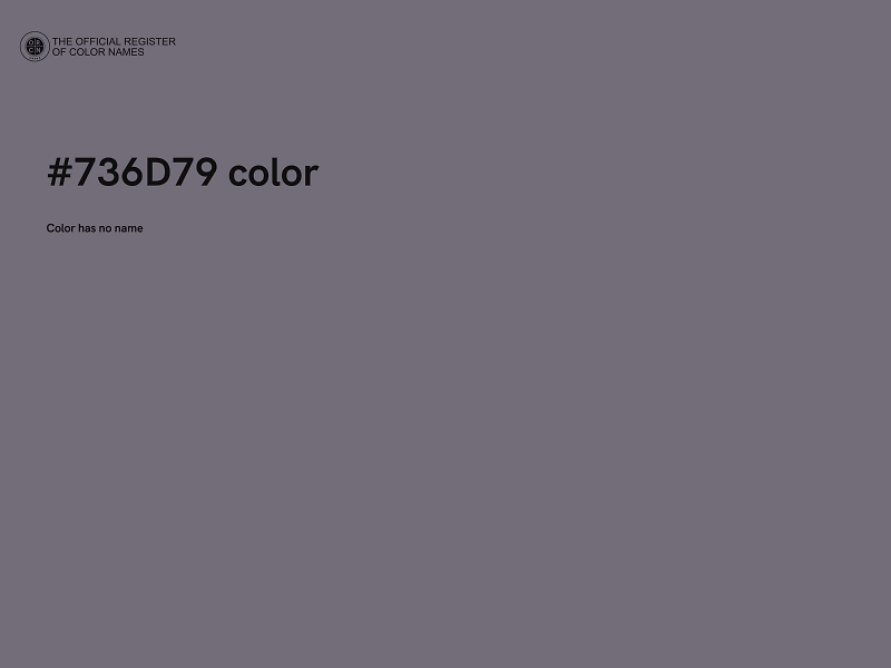 #736D79 color image