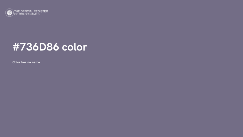 #736D86 color image