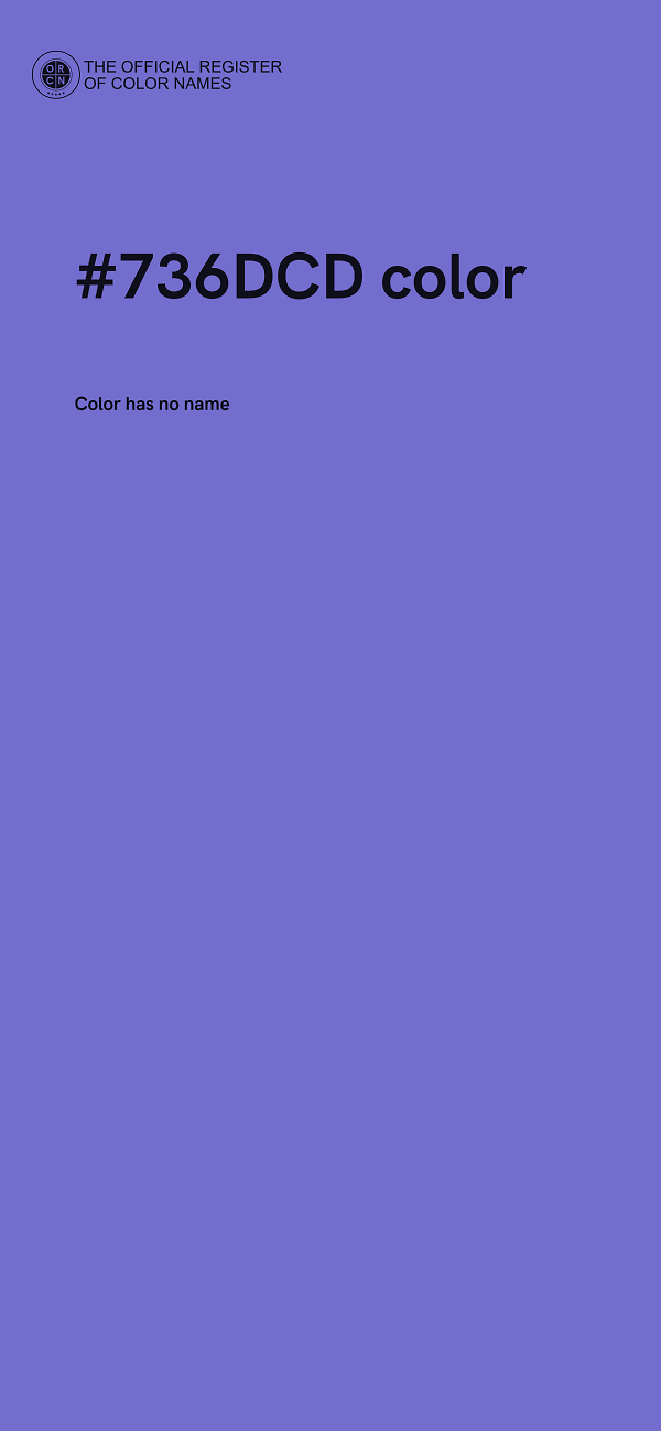 #736DCD color image