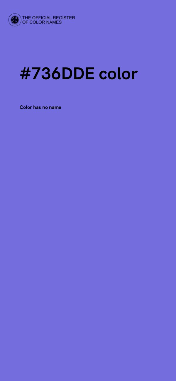 #736DDE color image