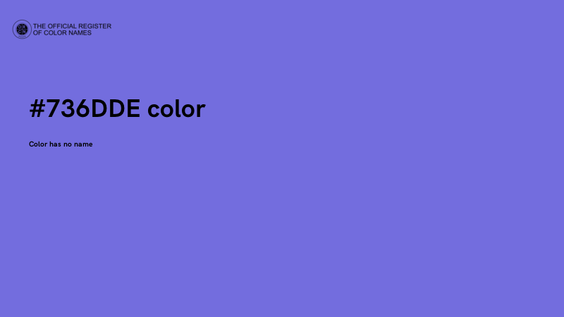 #736DDE color image