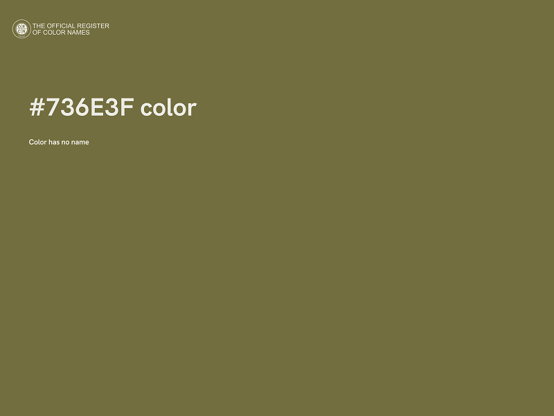 #736E3F color image