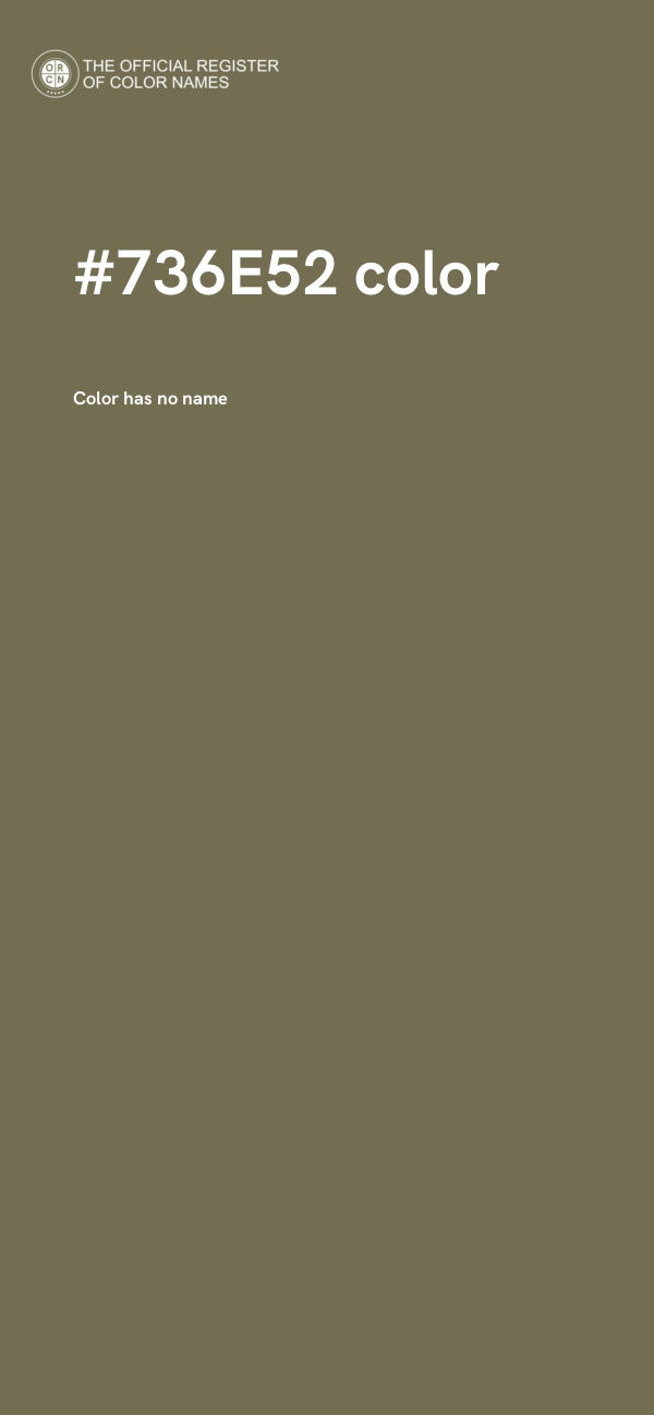 #736E52 color image