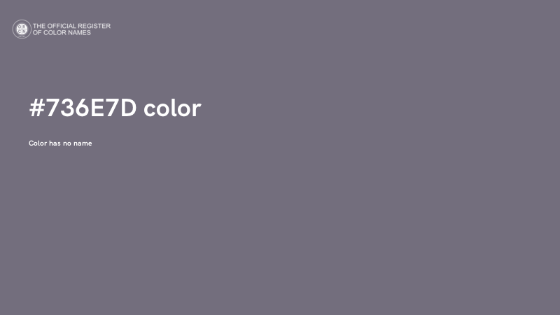 #736E7D color image