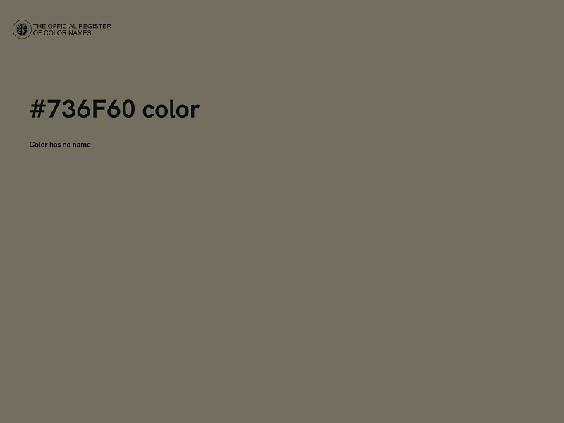 #736F60 color image