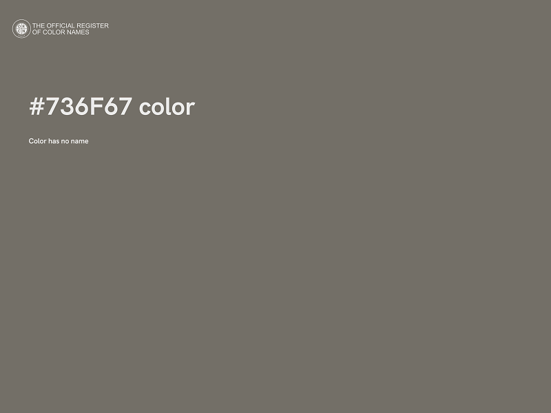 #736F67 color image
