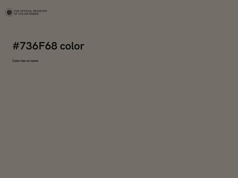 #736F68 color image
