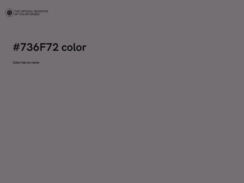 #736F72 color image