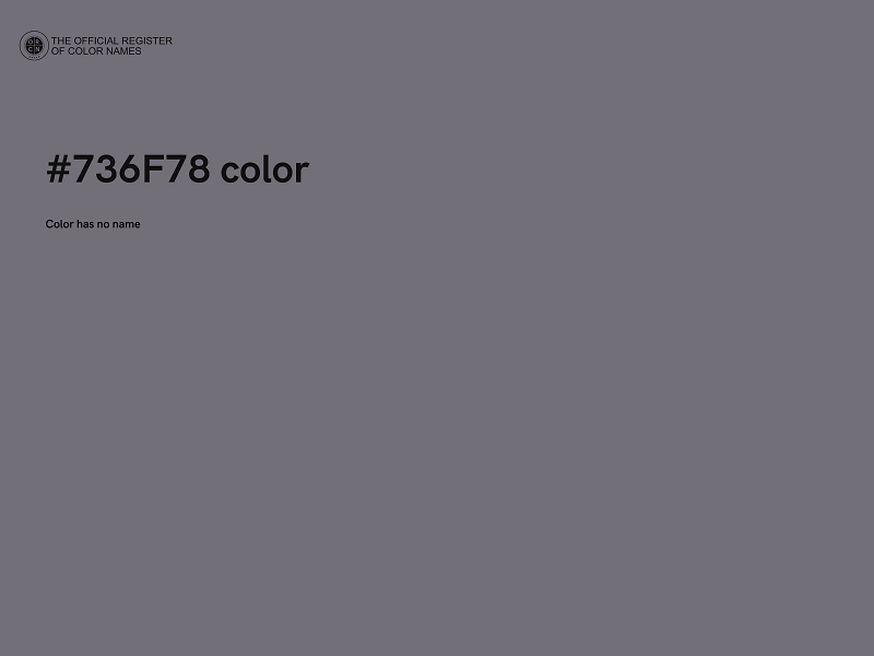 #736F78 color image